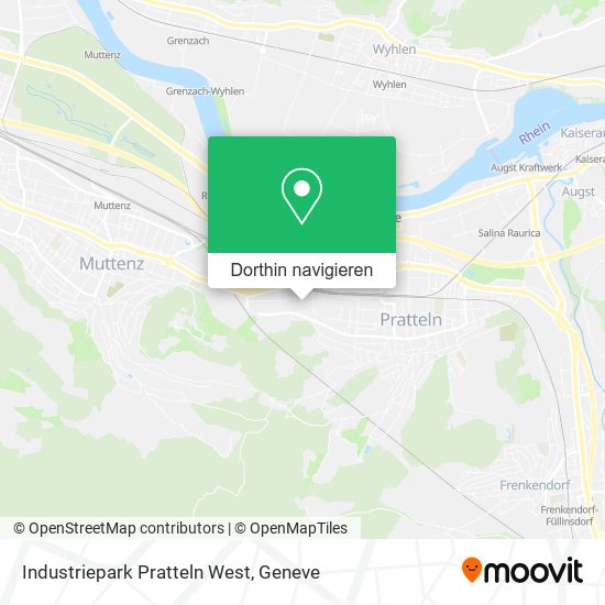 Industriepark Pratteln West Karte