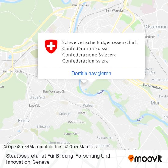 Staatssekretariat Für Bildung, Forschung Und Innovation Karte