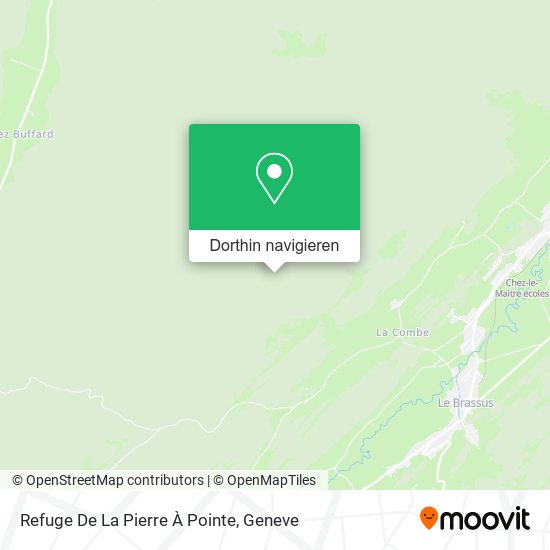 Refuge De La Pierre À Pointe Karte