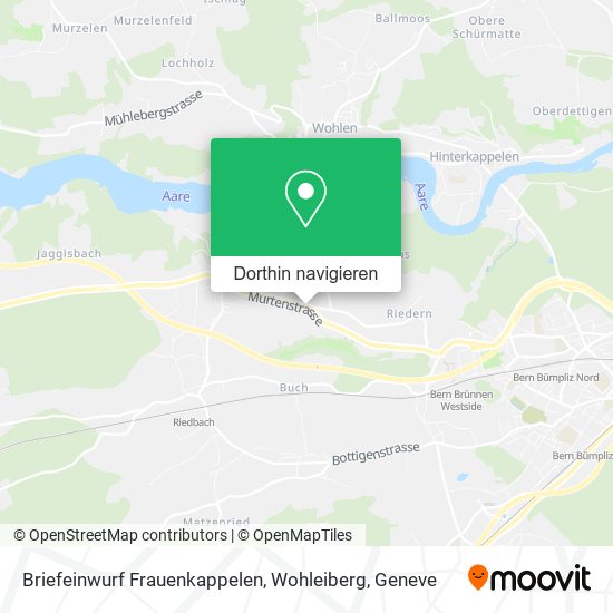 Briefeinwurf Frauenkappelen, Wohleiberg Karte
