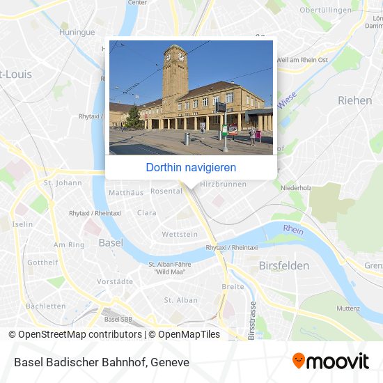 Basel Badischer Bahnhof Karte