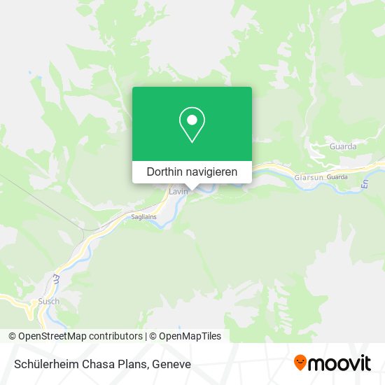 Schülerheim Chasa Plans Karte
