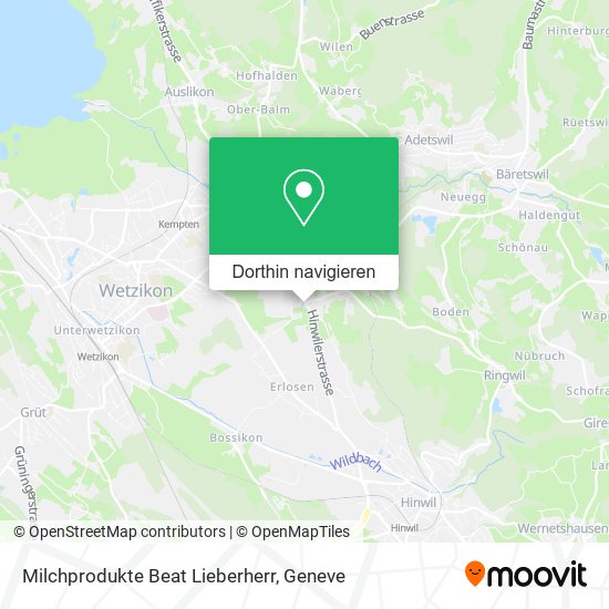 Milchprodukte Beat Lieberherr Karte