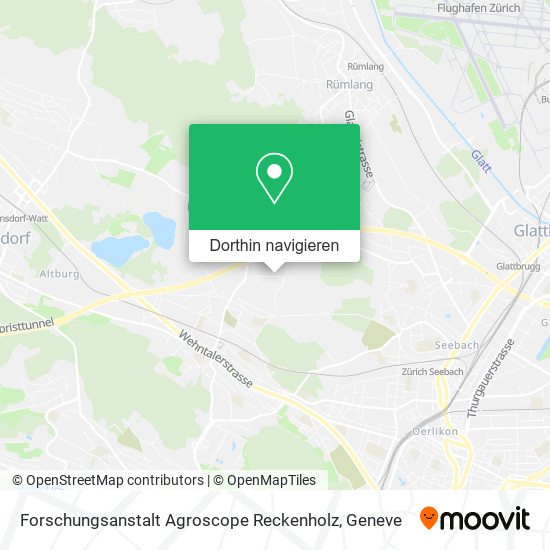 Forschungsanstalt Agroscope Reckenholz Karte