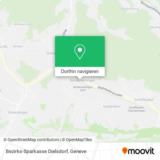Bezirks-Sparkasse Dielsdorf Karte