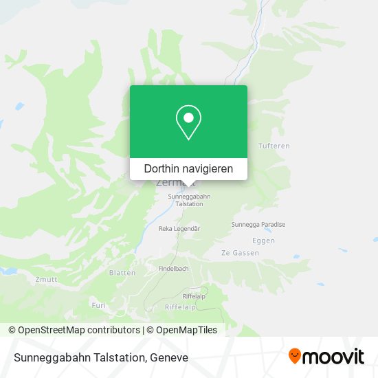 Sunneggabahn Talstation Karte