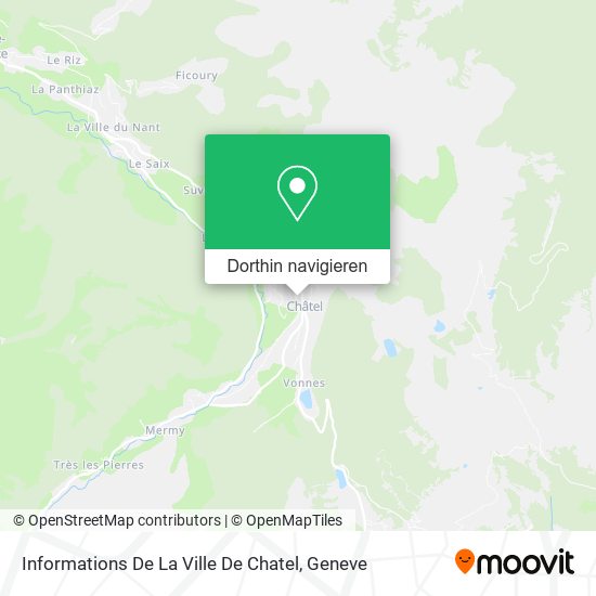 Informations De La Ville De Chatel Karte