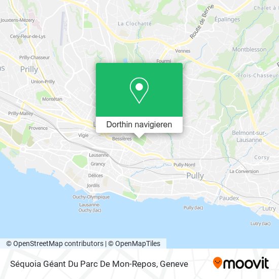 Séquoia Géant Du Parc De Mon-Repos Karte