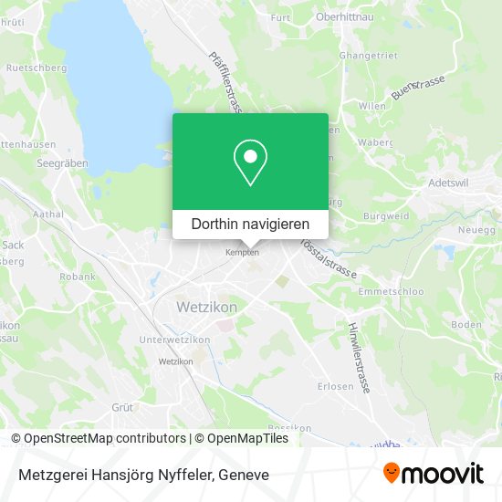 Metzgerei Hansjörg Nyffeler Karte
