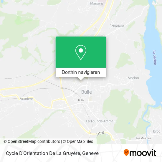Cycle D'Orientation De La Gruyère Karte