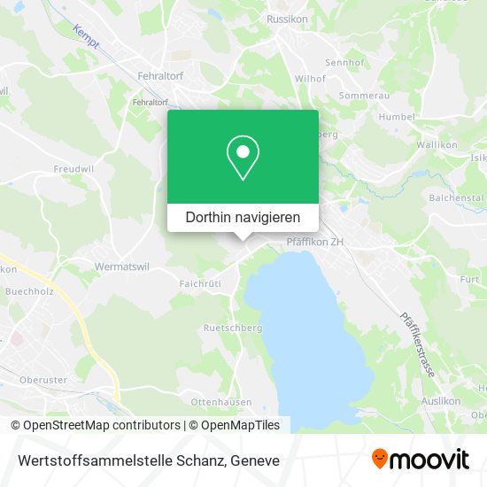 Wertstoffsammelstelle Schanz Karte