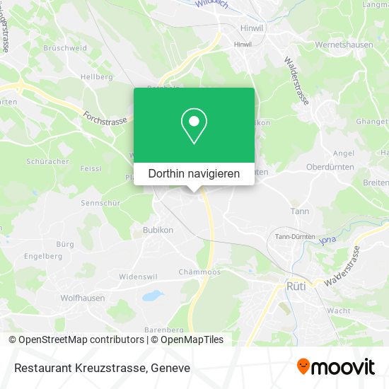 Restaurant Kreuzstrasse Karte