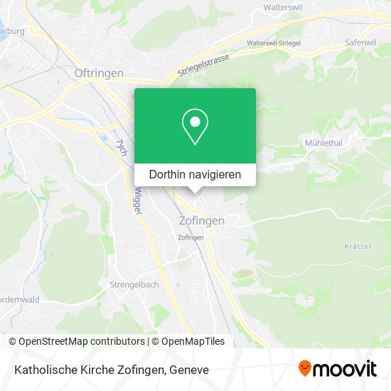Katholische Kirche Zofingen Karte