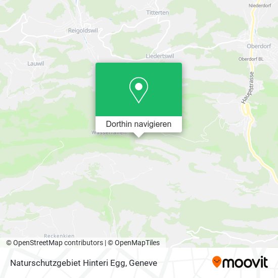 Naturschutzgebiet Hinteri Egg Karte