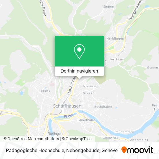Pädagogische Hochschule, Nebengebäude Karte