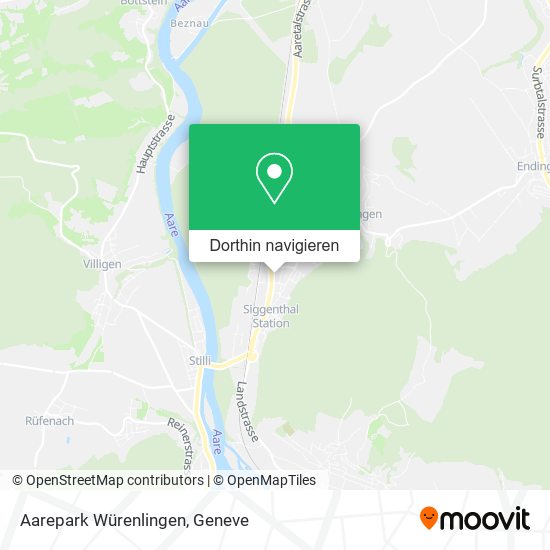 Aarepark Würenlingen Karte