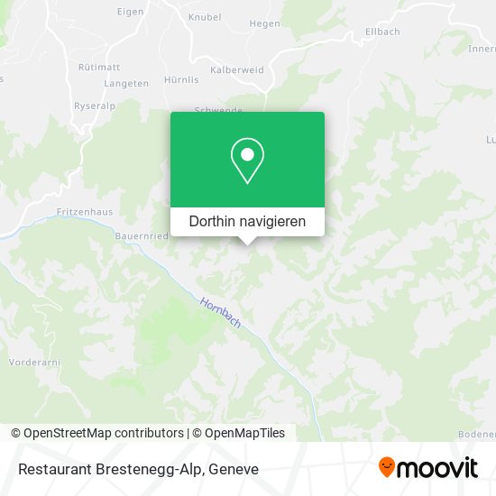 Restaurant Brestenegg-Alp Karte