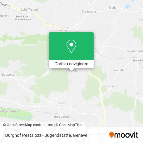 Burghof Pestalozzi- Jugendstätte Karte