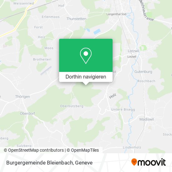 Burgergemeinde Bleienbach Karte