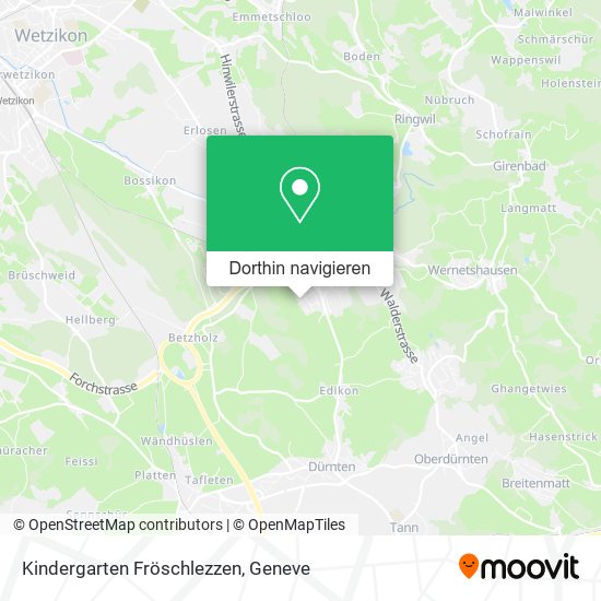 Kindergarten Fröschlezzen Karte