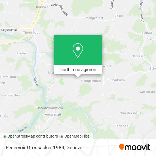 Reservoir Grossacker 1989 Karte