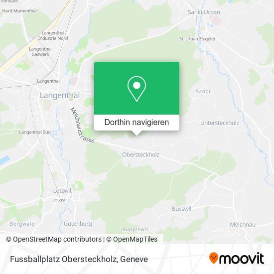 Fussballplatz Obersteckholz Karte