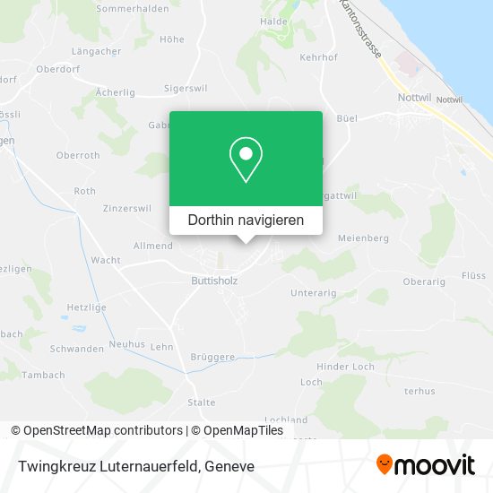 Twingkreuz Luternauerfeld Karte