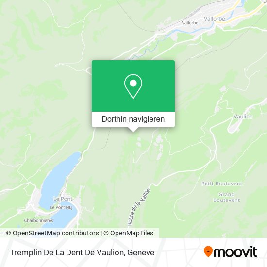 Tremplin De La Dent De Vaulion Karte
