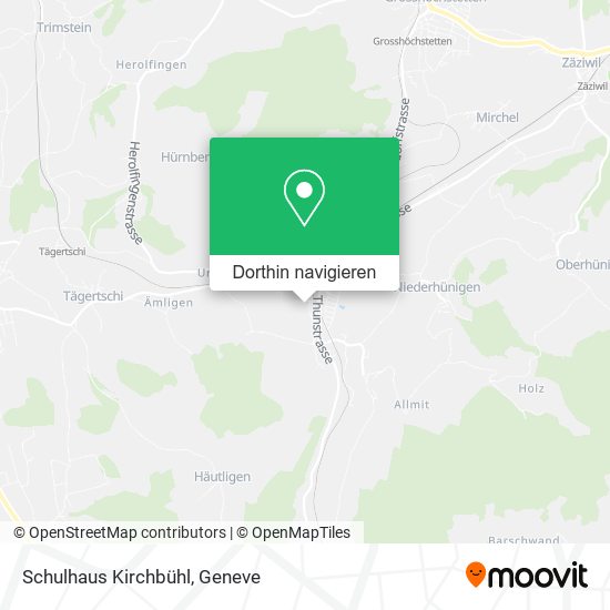 Schulhaus Kirchbühl Karte