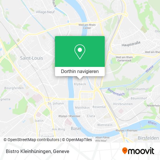 Bistro Kleinhüningen Karte