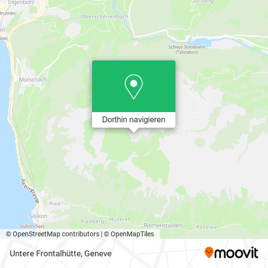 Untere Frontalhütte Karte