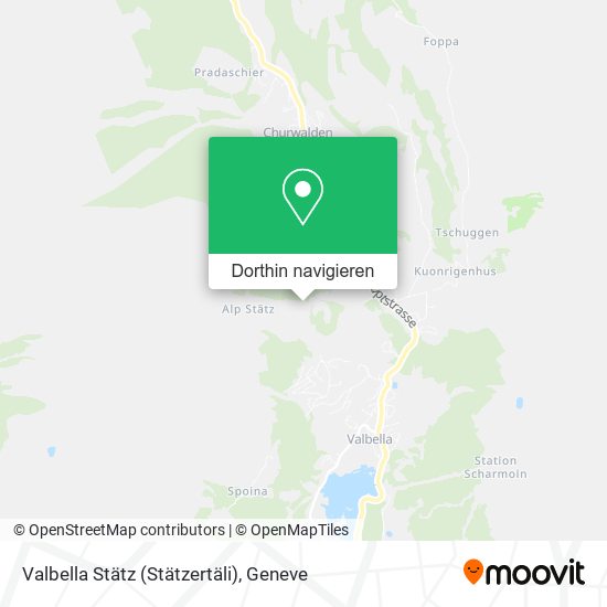Valbella Stätz (Stätzertäli) Karte