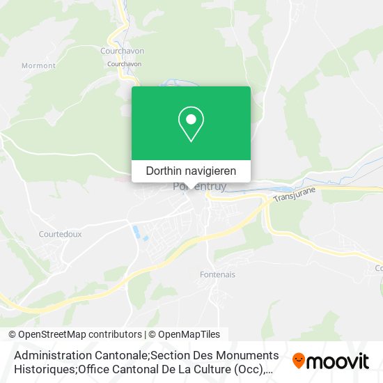 Administration Cantonale;Section Des Monuments Historiques;Office Cantonal De La Culture (Occ) Karte