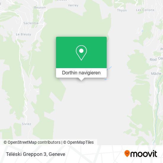 Téléski Greppon 3 Karte