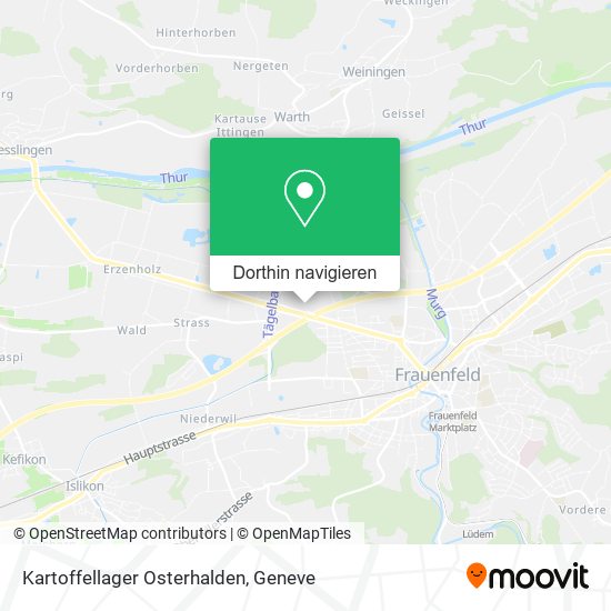Kartoffellager Osterhalden Karte