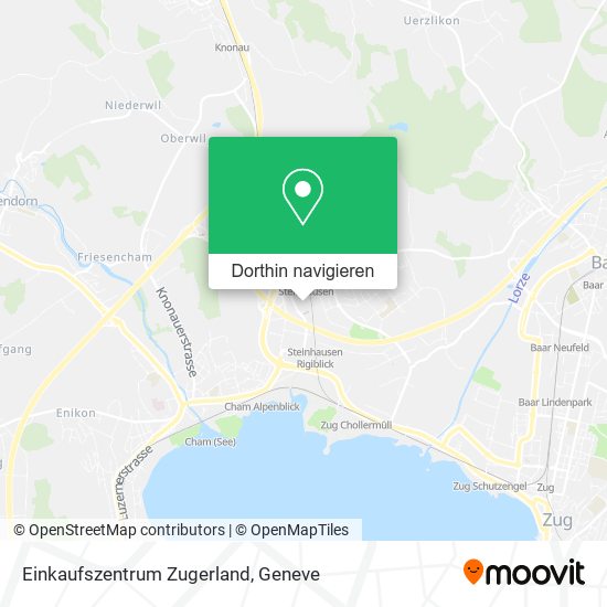 Einkaufszentrum Zugerland Karte