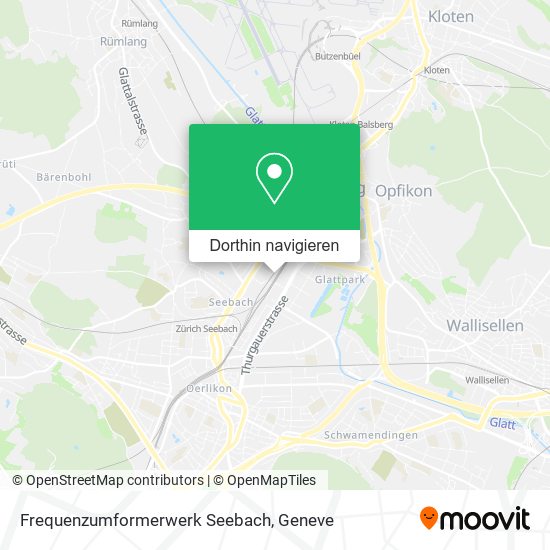 Frequenzumformerwerk Seebach Karte
