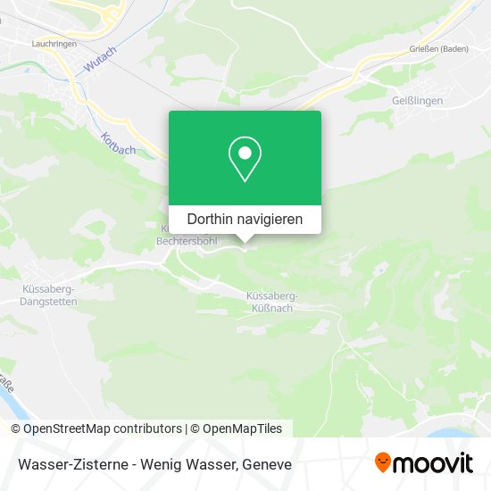 Wasser-Zisterne - Wenig Wasser Karte