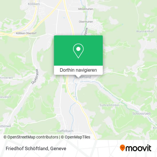 Friedhof Schöftland Karte