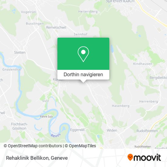 Rehaklinik Bellikon Karte