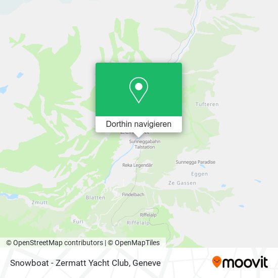 Snowboat - Zermatt Yacht Club Karte