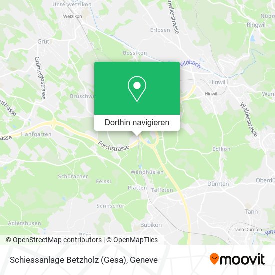 Schiessanlage Betzholz (Gesa) Karte