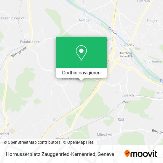 Hornusserplatz Zauggenried-Kernenried Karte