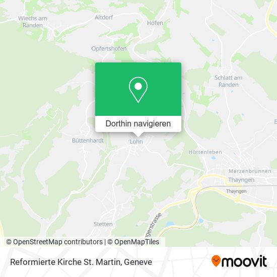 Reformierte Kirche St. Martin Karte