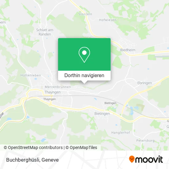 Buchberghüsli Karte