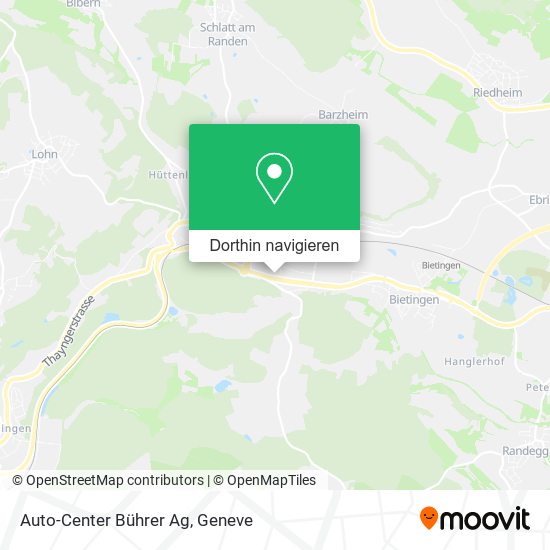 Auto-Center Bührer Ag Karte
