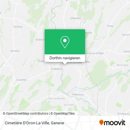 Cimetière D'Oron-La-Ville Karte