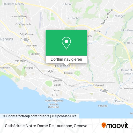 Cathédrale Notre-Dame De Lausanne Karte