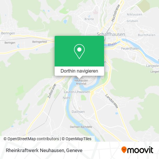 Rheinkraftwerk Neuhausen Karte