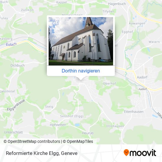 Reformierte Kirche Elgg Karte